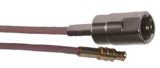 Adapterkabel FME-HAN/MCX-HAN 0,3m RG316