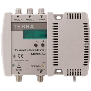 TV-modulator B/G stereo A2, CH 1-69 / S9-S17