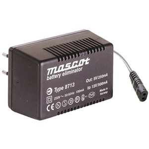 INN:230VAC UT:5-15VDC 7,5W Batterieliminator