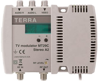 TV-modulator B/G stereo A2, CH 1-69 / S9-S17