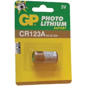 Batteri 3 V Lithium - type CR123A