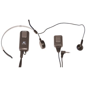 Strupemik/ørehøyttaler m/PTT bryter Kenwood KDR radio