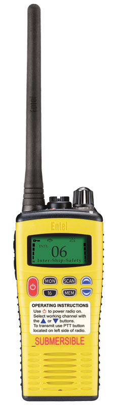 Marine radio - HT644 - Entel - for ships / portable / VHF