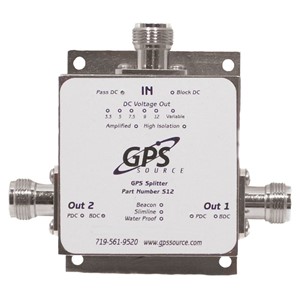 GPS splitter, 2-utganger 2xN-HUN+N-HAN