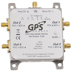GPS splitter S14S Slimline 4-utganger