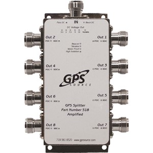 GPS splitter m/forsterker 8-utganger
