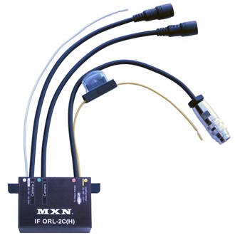 Interface 2-kamera for Orlaco monitor med 4-pin DIN